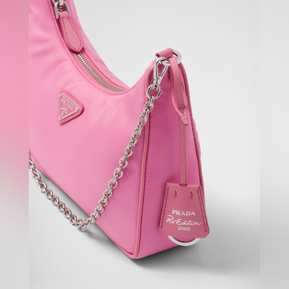 New!!! Prada Re-Edition 2005 Re-Nylon Shoulder/Crossbody Bag in Begonia Pink - Picture 6 of 16